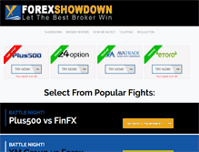 Tablet Screenshot of forex-showdown.com
